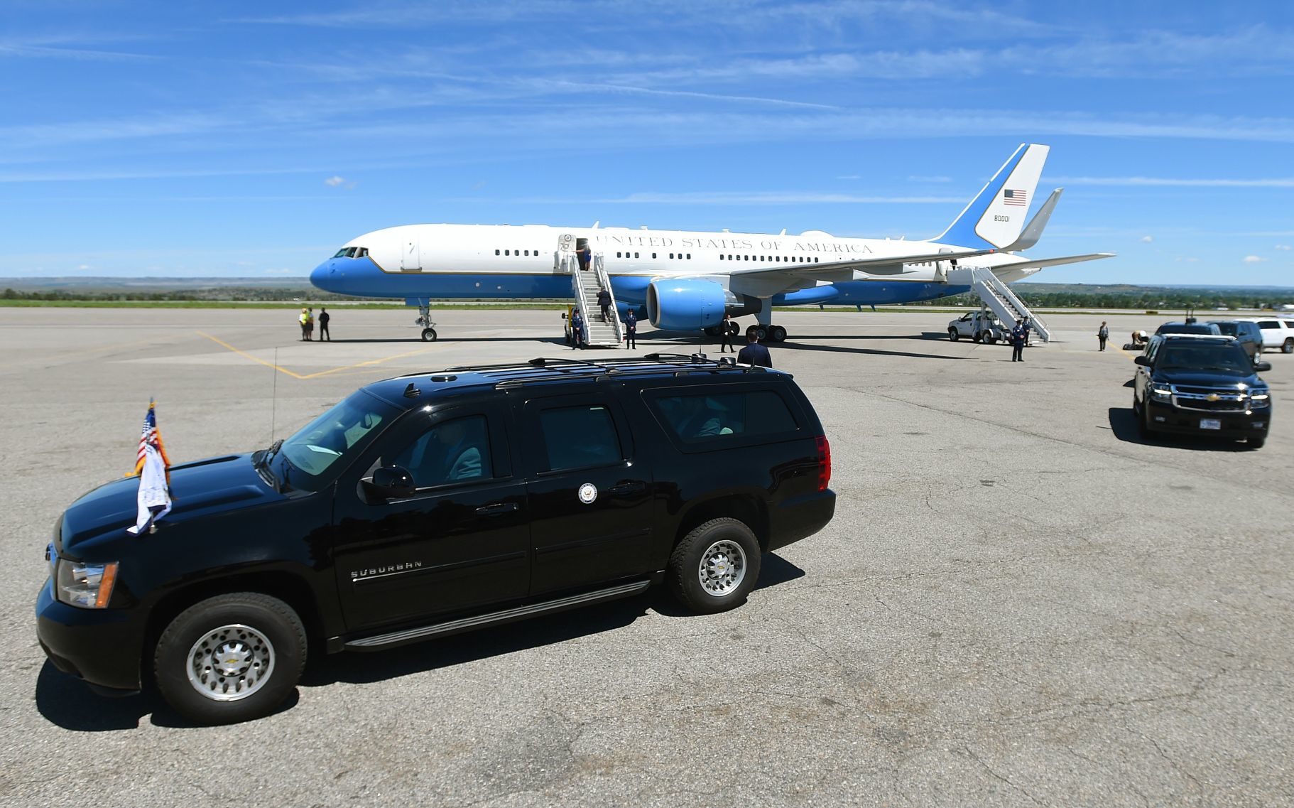 Pence arrival